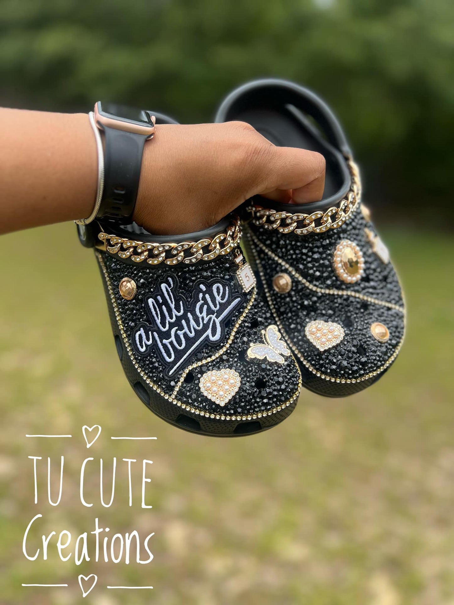 Lil' Bougie Bling Custom Crocs